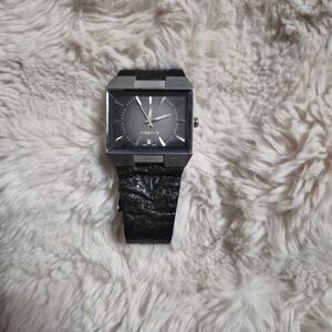 Mens Vintage Dakota Watch Large Face Silver Tone For Parts Craft DIY Upcycle Y2K